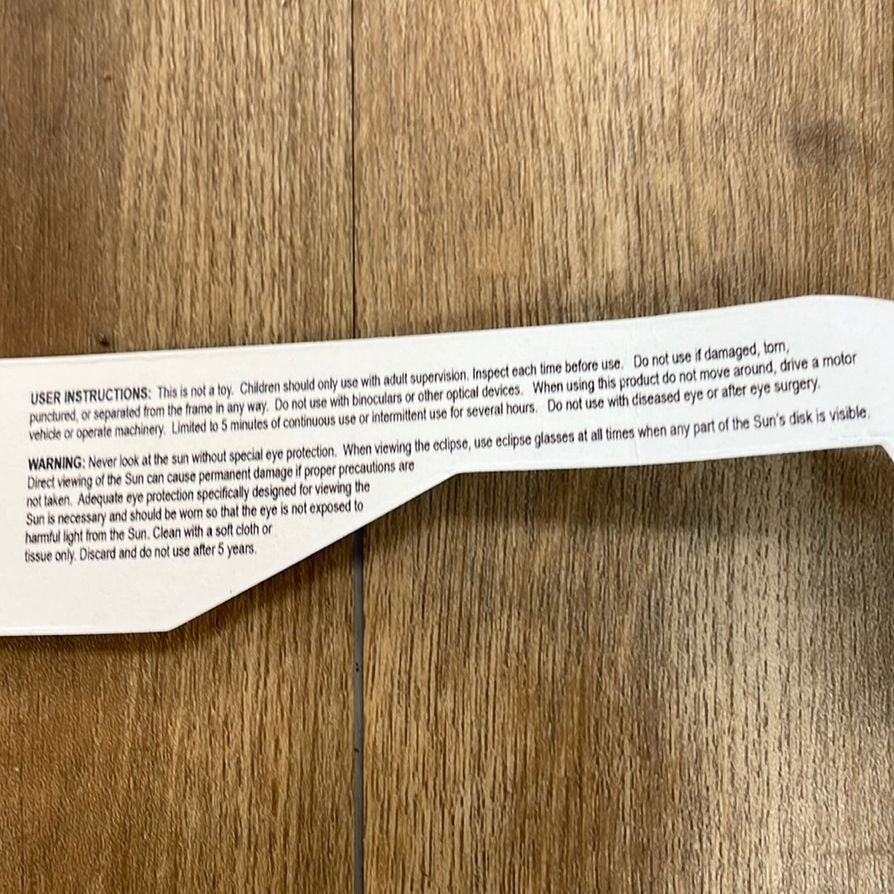 2024 Masters Tournament Solar Eclipse Glasses!!🔥🔥🔥 - Picture 14 of 14